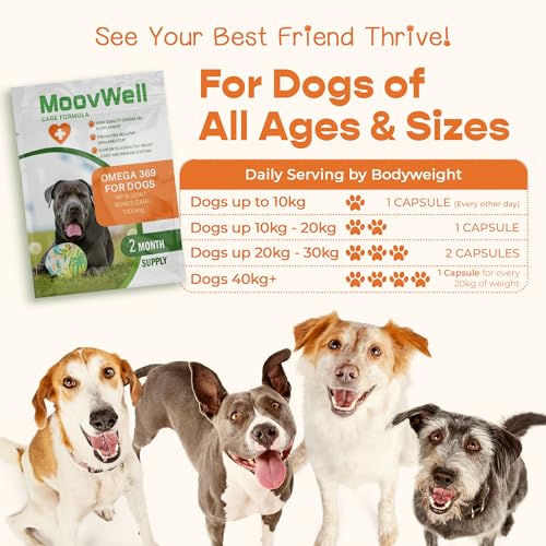 MoovWell Omega 369 Capsules For Dogs Great For Skin Coat