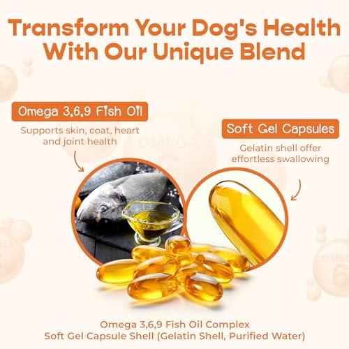 MoovWell Omega 369 Capsules For Dogs Great For Skin Coat